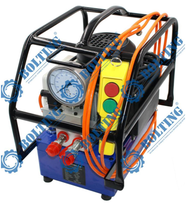 波霆二級流量、國產電磁閥電動數控全自自液壓扭力扳手泵TPE110-AI成功問世