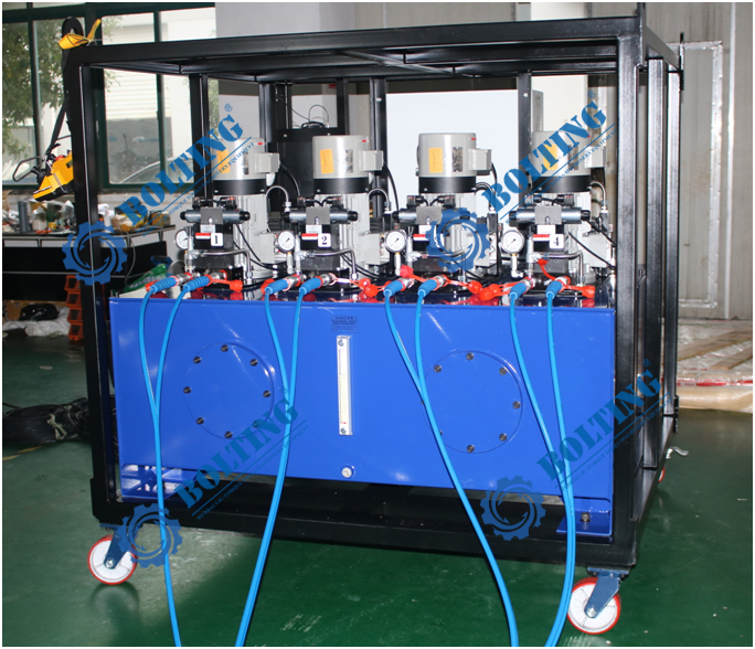 BOLTING博霆1600噸PLC控制全自動同步頂升系統(數控智能油缸同步控制系統)
